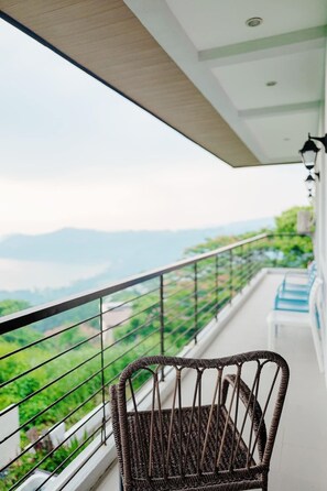 Terrace/patio - Breathtaking sea and hill view. 5 mins drive to beach. Pet Friendly. (Batangas)