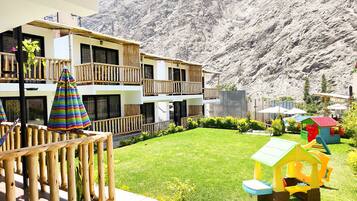 Enjoy a scenic view of the surrounding mountains from the comfort of your balcony.