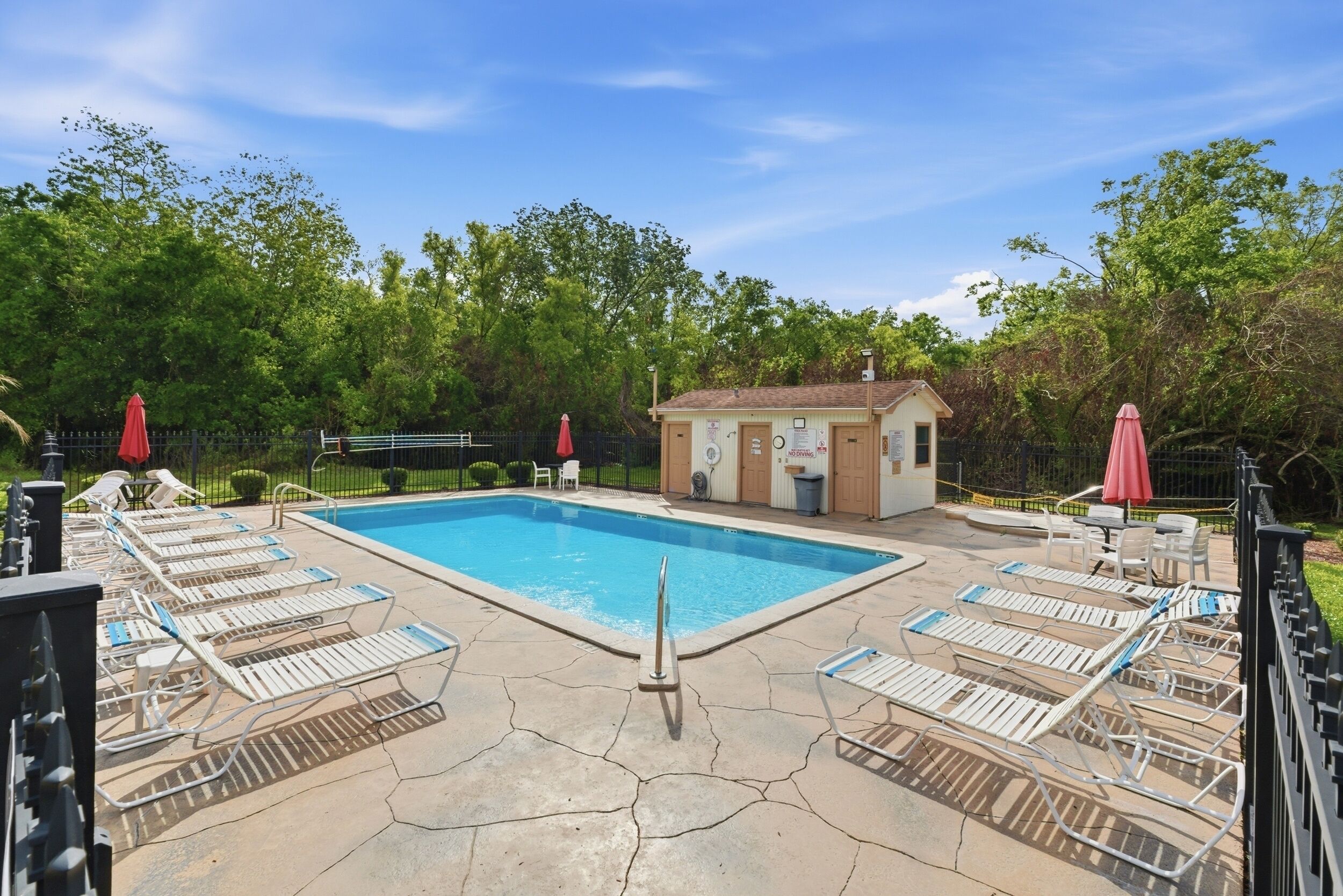 Piscine extérieure, piscine chauffée