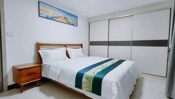 2 bedrooms, in-room safe, individually furnished, blackout curtains