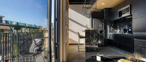 Stylish Apartment with a Private Balcony | Balcony view