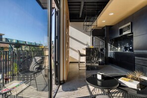 Stylish Apartment with a Private Balcony | Balcony view