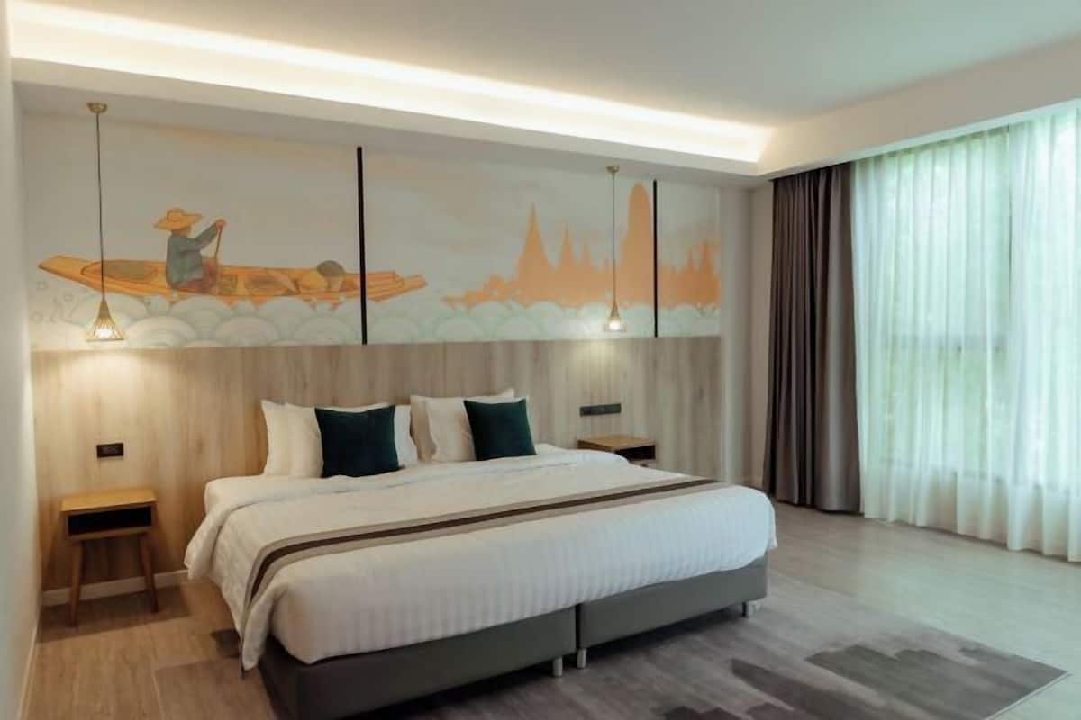 1 habitación, ropa de cama de alta calidad y colchones Tempur-Pedic