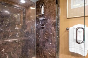 Bathtub, hair dryer, towels