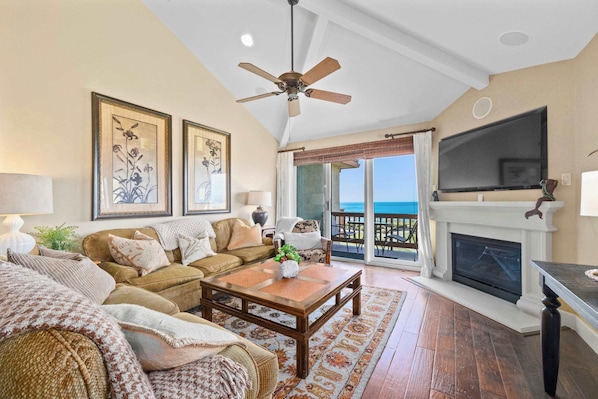 TV, fireplace, DVD player