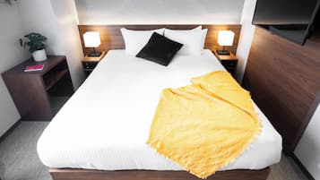 Eenvoudige tweepersoonskamer, 1 queensize bed, niet-roken (Essential 15) | Pillowtop-bedden, verduisterende gordijnen, gratis wifi, beddengoed