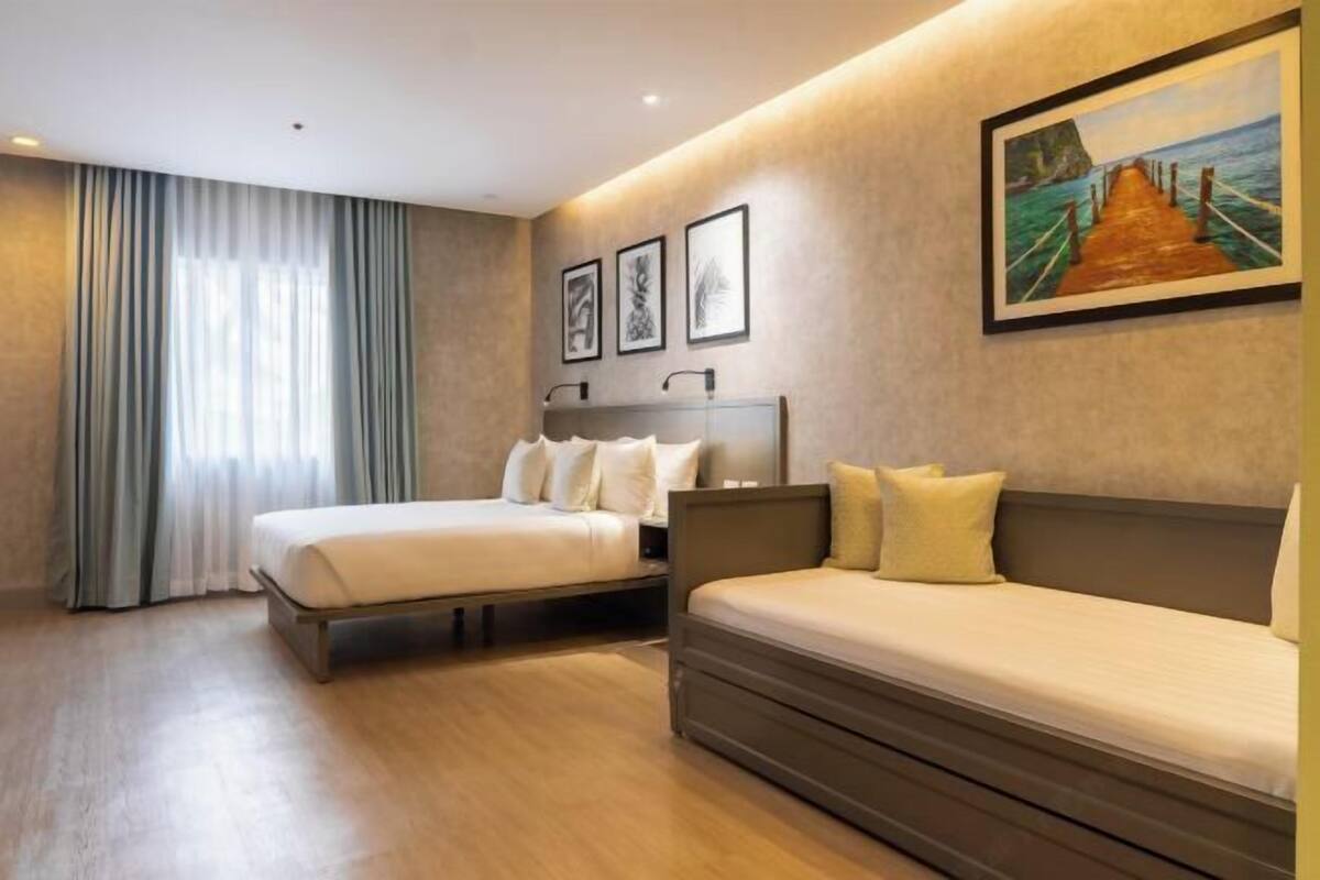 In-room safe, desk, blackout curtains, iron/ironing board (on request)