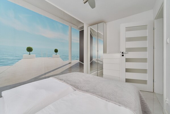 2 phòng ngủ, bộ trải giường