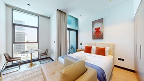 1 غرفة نوم وواي فاي وملاءات أسرّة