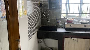 Towels, soap, toilet paper