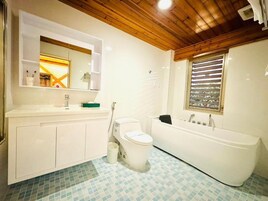 Business Double Room | Bathroom | Free toiletries, hair dryer, slippers