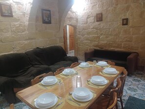 Cabin | Dining - Peace Heaven Farmhouse Zebbug Gozo, With Pool (Zebbug)