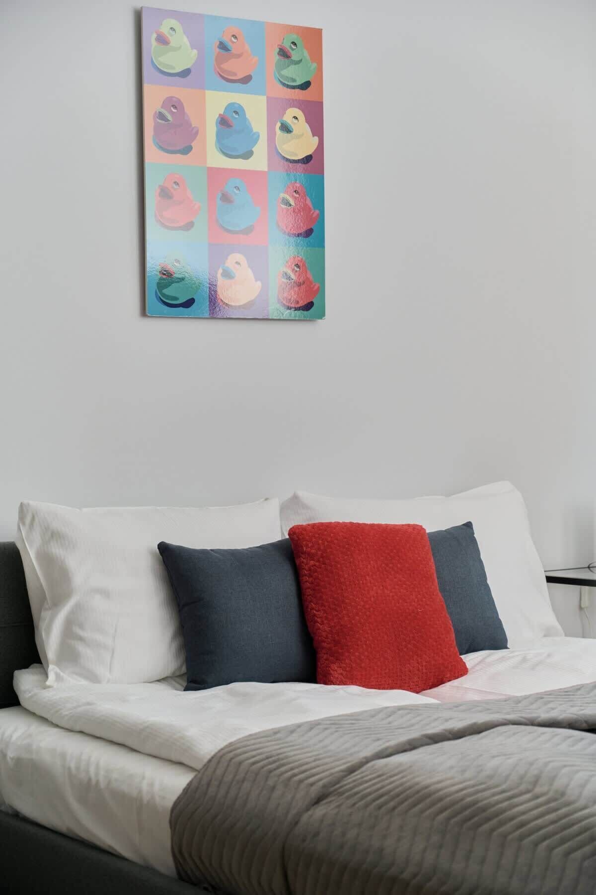 5 dormitorios, tabla de planchar con plancha, wifi y ropa de cama