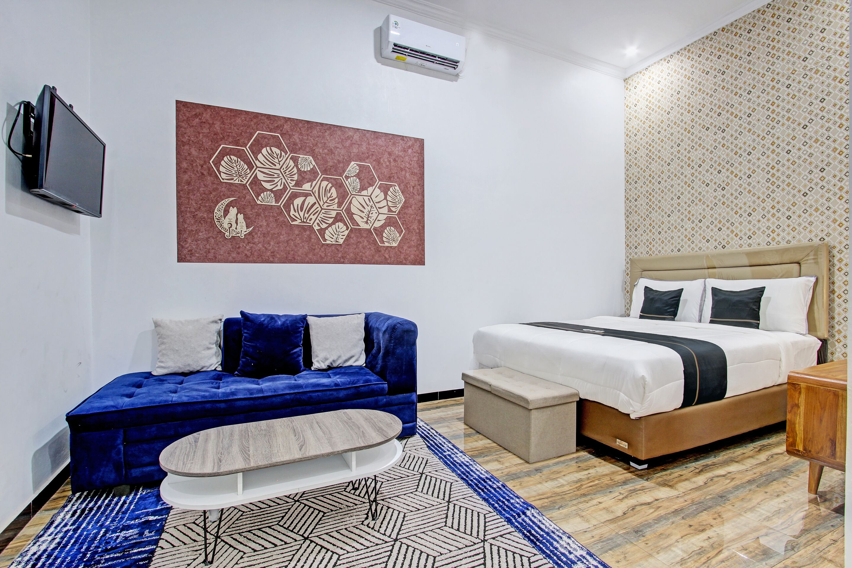 Kamar Double Deluks | Wi-Fi gratis dan seprai linen