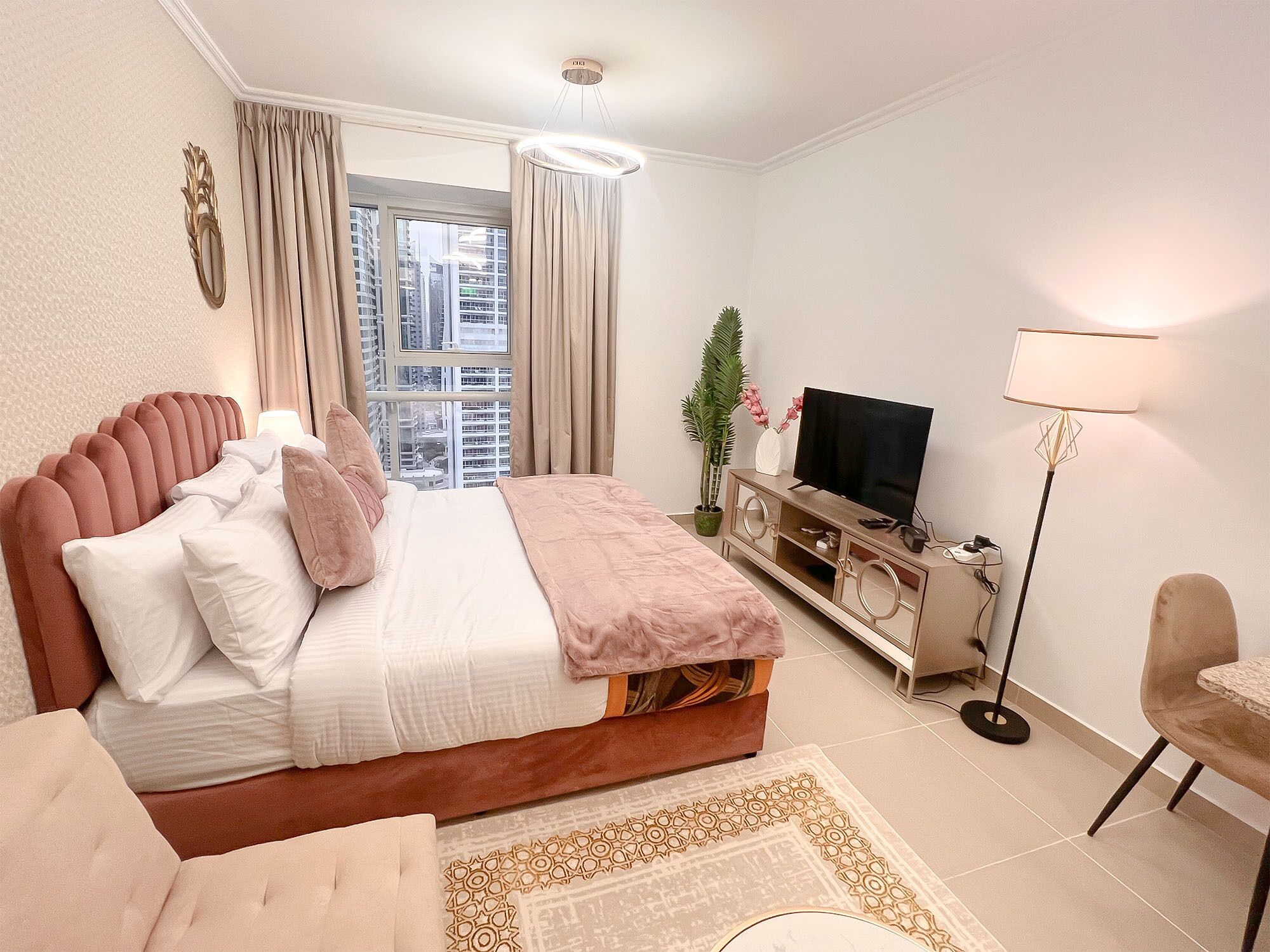 Romantic Studio | Egyptian cotton sheets, premium bedding, pillowtop beds