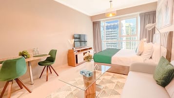 Romantic Studio | Egyptian cotton sheets, premium bedding, pillowtop beds