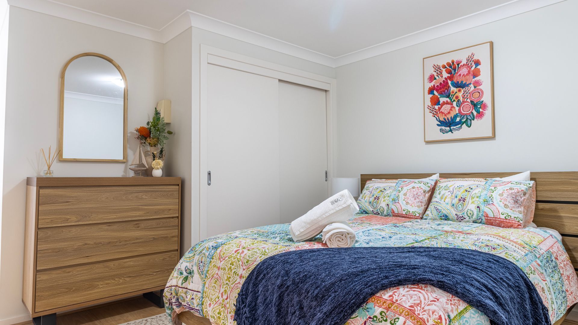 1 bedroom, iron/ironing board, bed sheets