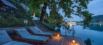 Private beach house on Lake Bled