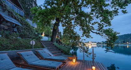 Private beach house on Lake Bled