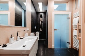 Towels, soap, toilet paper
