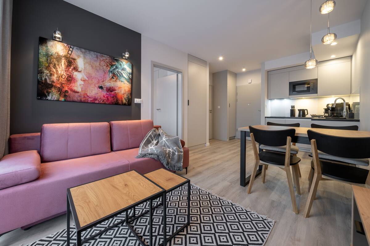 Appartamento Comfort | 1 camera, ferro/asse da stiro, Wi-Fi gratuito, lenzuola