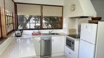 Fridge, microwave, dishwasher, toaster