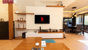 Standard Apartment, 3 Bedrooms, Garden Area | In-room safe, iron/ironing board, free WiFi