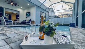 Una piscina riscaldata