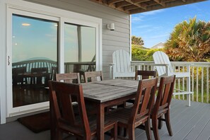 Outdoor dining - BD 281-8 Branch Office~4BR, Beachfront (Cape San Blas)