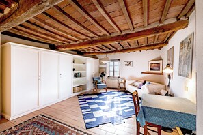 21-inch flat-screen TV with satellite channels, fireplace, DVD player - Amazing Villa Near The Lake With Pool (Castiglione del Lago)