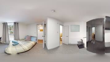 Room 1 | 1 bedroom, laptop workspace, blackout curtains, soundproofing