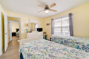 Apartment (2 Bedrooms) | 2 bedrooms, iron/ironing board, bed sheets - Oak Island Vacation Rental ~ 1 Block to Beach! (Oak Island)
