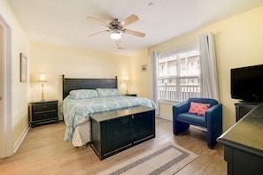 Apartment (2 Bedrooms) | 2 bedrooms, iron/ironing board, bed sheets - Oak Island Vacation Rental ~ 1 Block to Beach! (Oak Island)