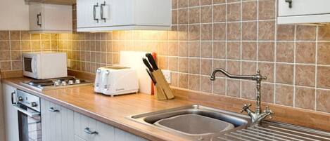 Microwave, oven, dishwasher, high chair