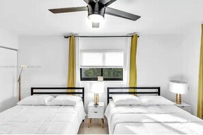 2 bedrooms, iron/ironing board, travel cot, WiFi