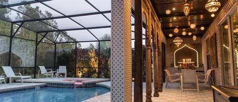 Una piscina climatizada