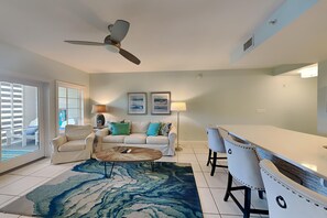 Condo, Multiple Beds, Balcony, Beach View | Living area | 40-inch TV with digital channels - Cassine Station #305 - Sea Ya (Santa Rosa Beach)