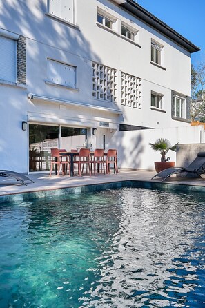 A heated pool