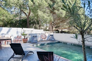 A heated pool