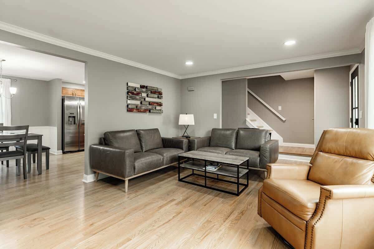 Télévision, cheminée, livres, espaces bureaux