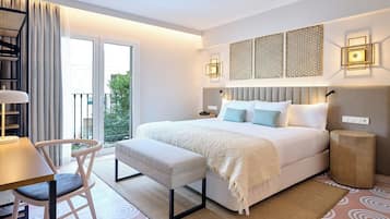 Ropa de cama de alta calidad y minibar