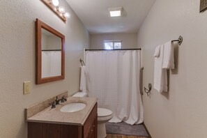 Combined shower/bathtub