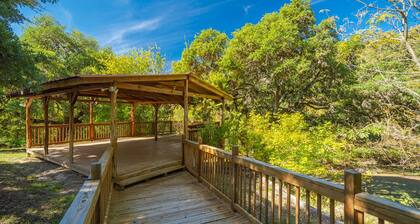 Utopia River Retreat is a secluded paradise nestled along the Sabinal River in the Texas Hill Country.