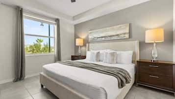 2 bedrooms, travel crib, WiFi, bed sheets