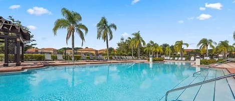 Una piscina riscaldata