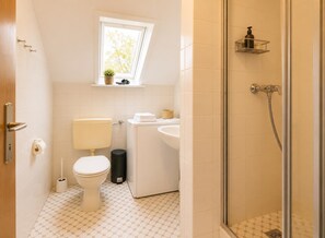Shower, hair dryer