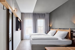 1 habitación, ropa de cama hipoalergénica y sistema de insonorización 