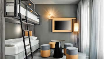 Vierbettzimmer | Allergikerbettwaren, schallisolierte Zimmer, kostenloses WLAN