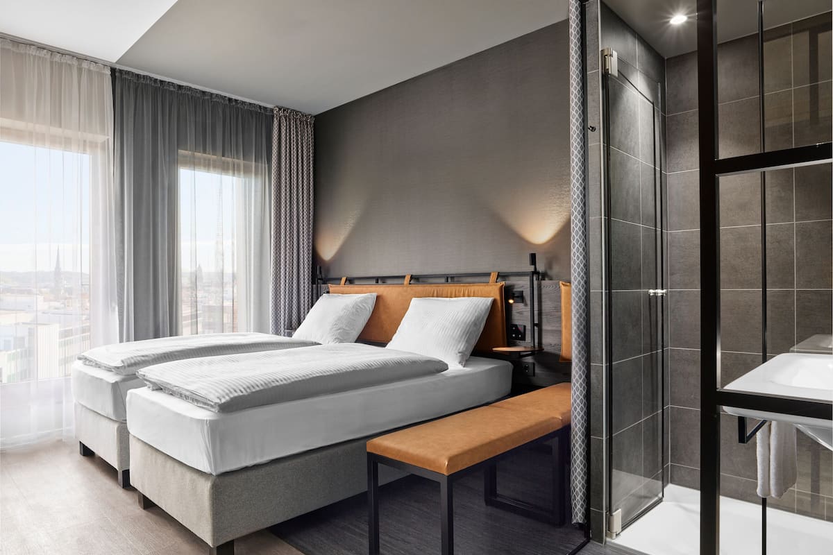 Comfort Twin kamer | 1 slaapkamer, hypoallergeen beddengoed, geluiddichte muren, gratis wifi