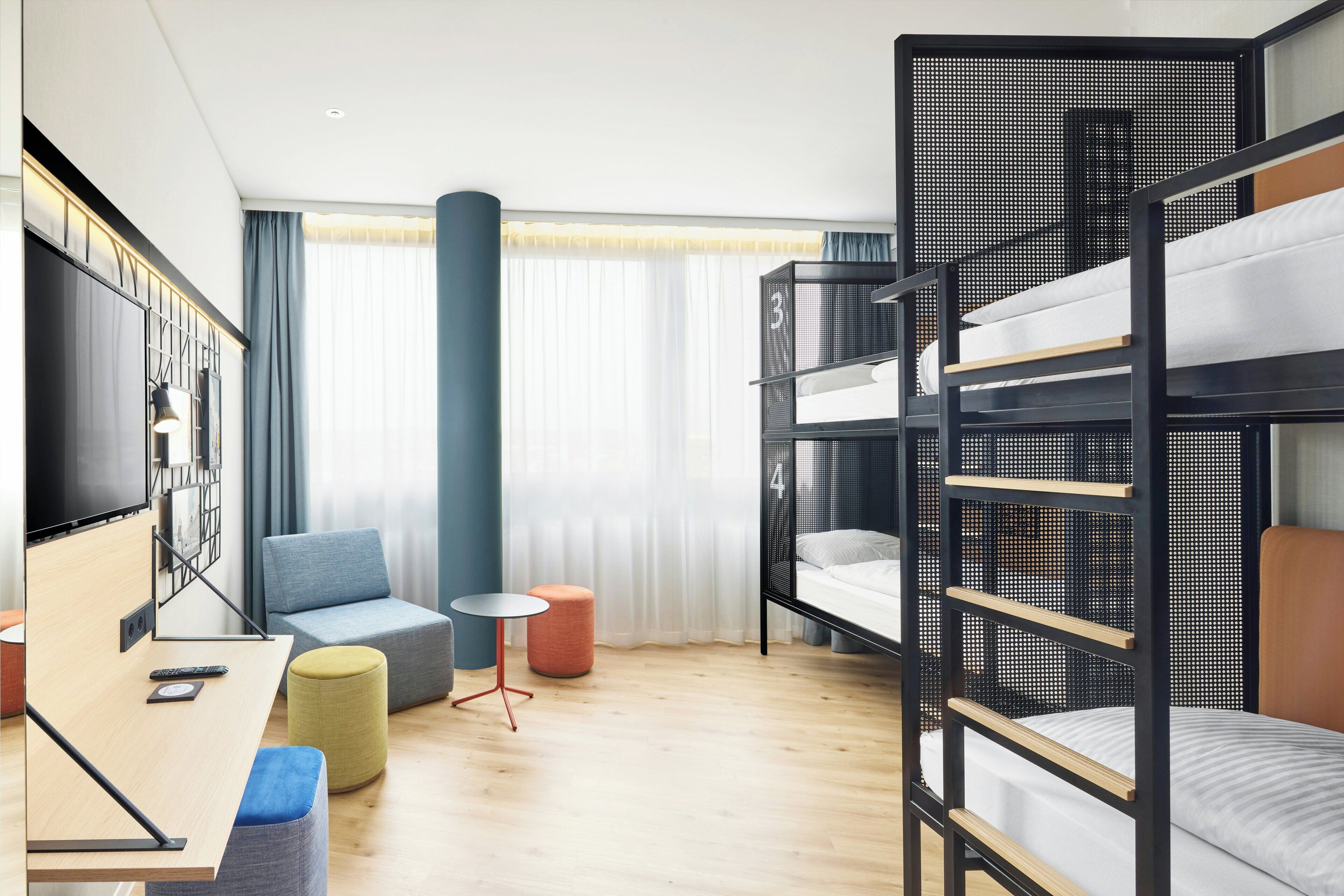 Standard Quadruple Room, 1 Bedroom (Multi-bed room) | Hypo-allergenic bedding available, WiFi (free), bed sheets